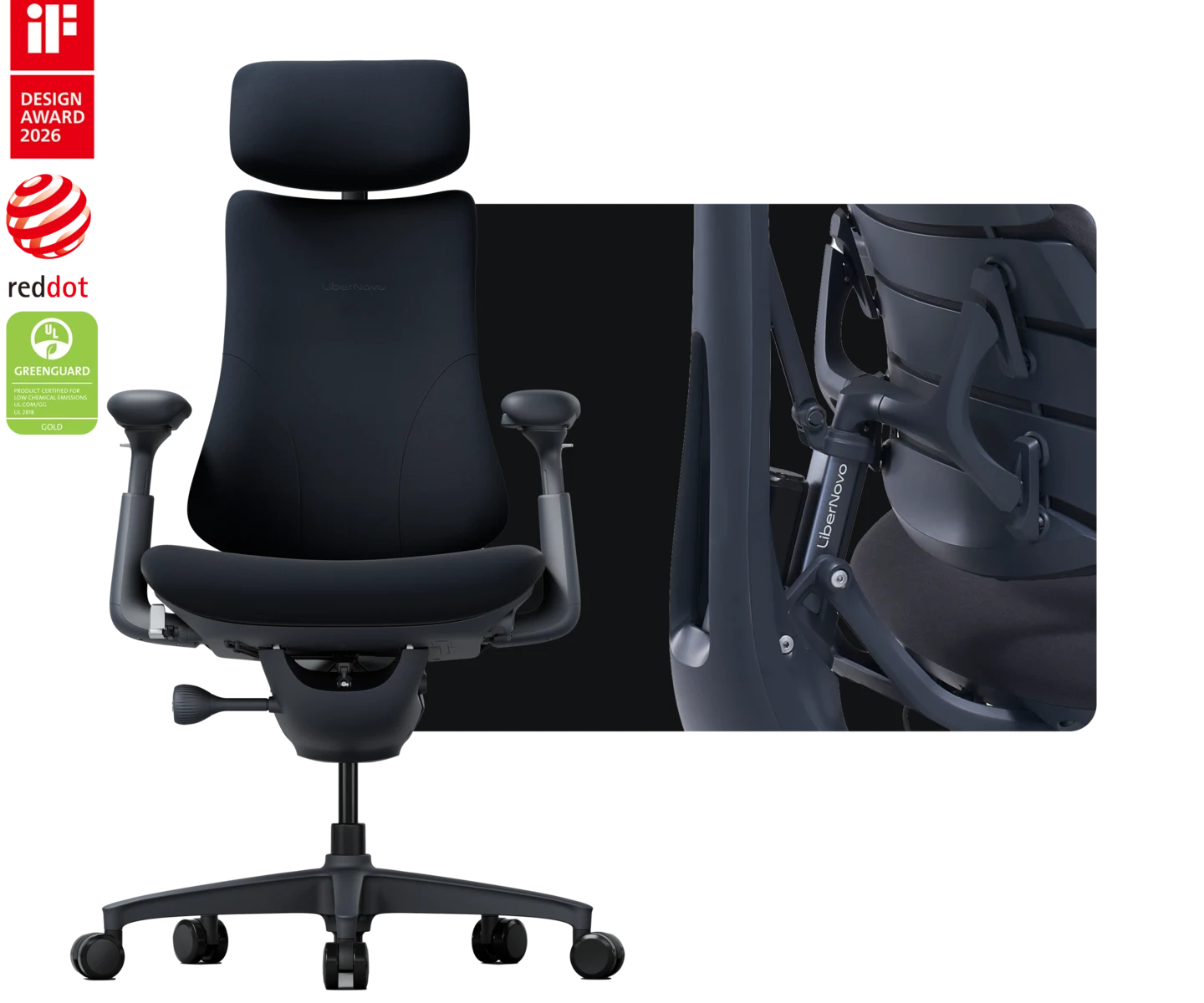 Fauteuil ergonomique dynamique LiberNovo Omni