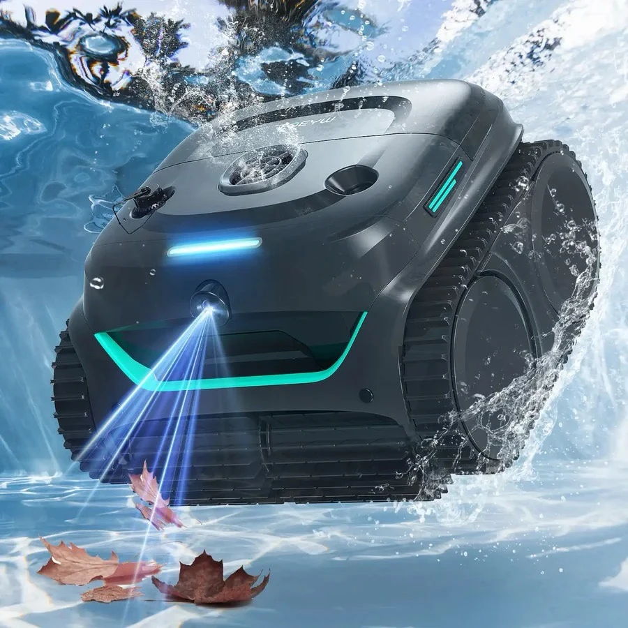 Robot de piscine sans fil WYBOT C2 Vision en action sous l’eau